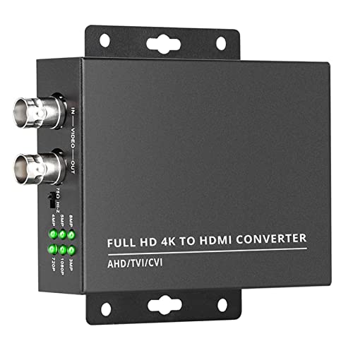 wsdcam TVI to HDMI Converter Full HD 4K Converter, 1080p/720p/4K/8MP/5MP/4MP/3MP, BNC to HDMI Video Converter Adapter - CVBS/TVI/CVI/AHD to HDMI - Image 1