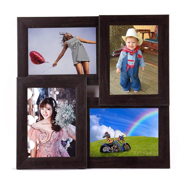 WENS 4Picture MDF Photo Frame 16 inch x 16 inch Brown WS4019 - Image 4