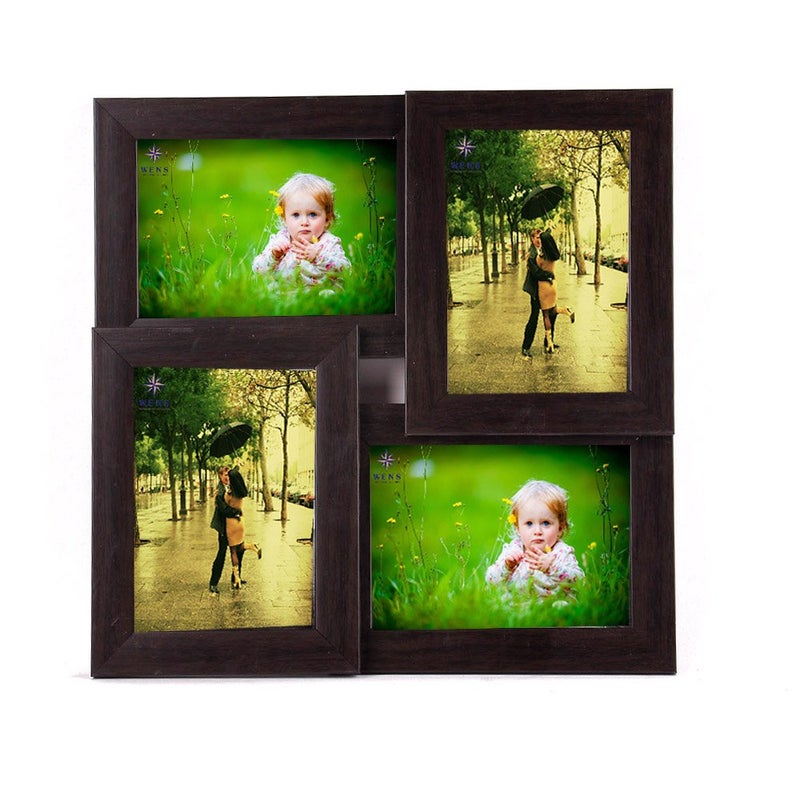 WENS 4Picture MDF Photo Frame 16 inch x 16 inch Brown WS4019 - Image 1