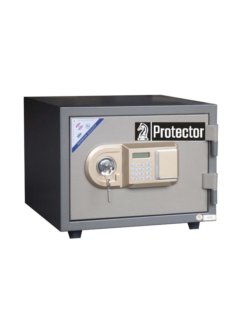 Protector Protecter Safe PT32E4 Fireproof Safe Box - Home & Office Safe, Anti-Theft Safe with Removable Shelf, Numeric Keypad, Double Locks (H32 x W42 x D37 cm, 45 kg) - Made in Vietnam  - Image 2