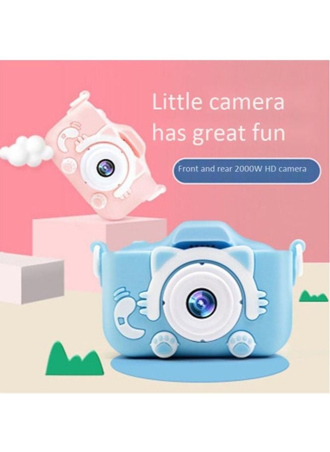 Generic Children fun Camera Cute Kitty HD Screen Rechargeable Digital Mini Camera Kids Cartoon Cute Camera Toys Outdoor Photography Props For Child Birthday Gift  - Image 3