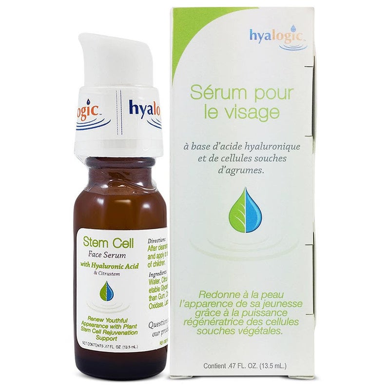 Hyalogic Stem Cell Face Serum Infused With Citrustem Plus Premium Hyaluronic Acid Helps to Renew Youthful Appearance and Rejuvenate Skin 47 Fl oz