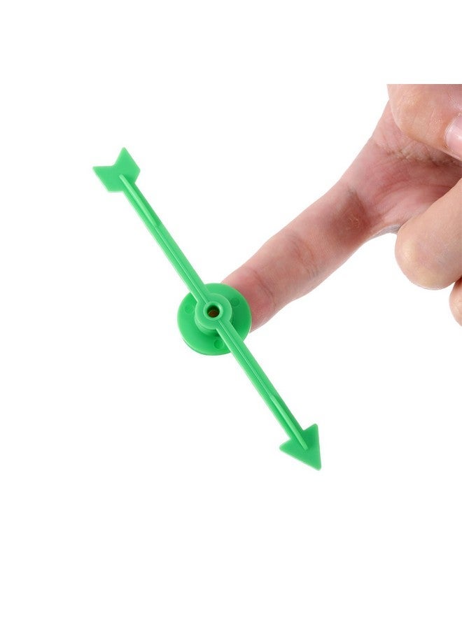 Chengu 25 Pieces 4 Inch Arrow Spinners Games In 5 Colors Magic Spinner For Activities Of Classroom, Plastic Board Game Spinners - Image 2