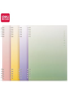 Nusign NS373 B5 Notebook - 60-Sheet Lay-Flat Design, Double-Spiral Metal Binding & PP Cover