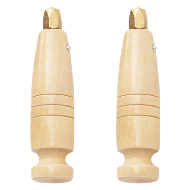 Stitching Awl, Durable Wood Handle for Leather Crafting and Repair, Comfortable Grip - Image 1