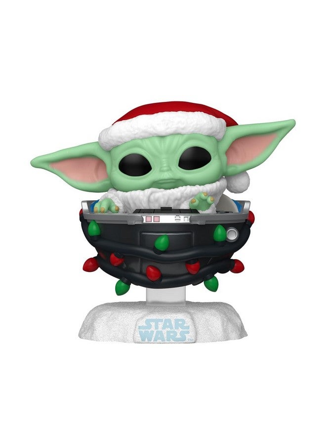 Funko POP! Star Wars: The Mandalorian Holiday - Grogu (Holiday Pram) - The Child - Baby Yoda - Pram - Collectable Vinyl Figure - Gift Idea - TV Fans - Image 2