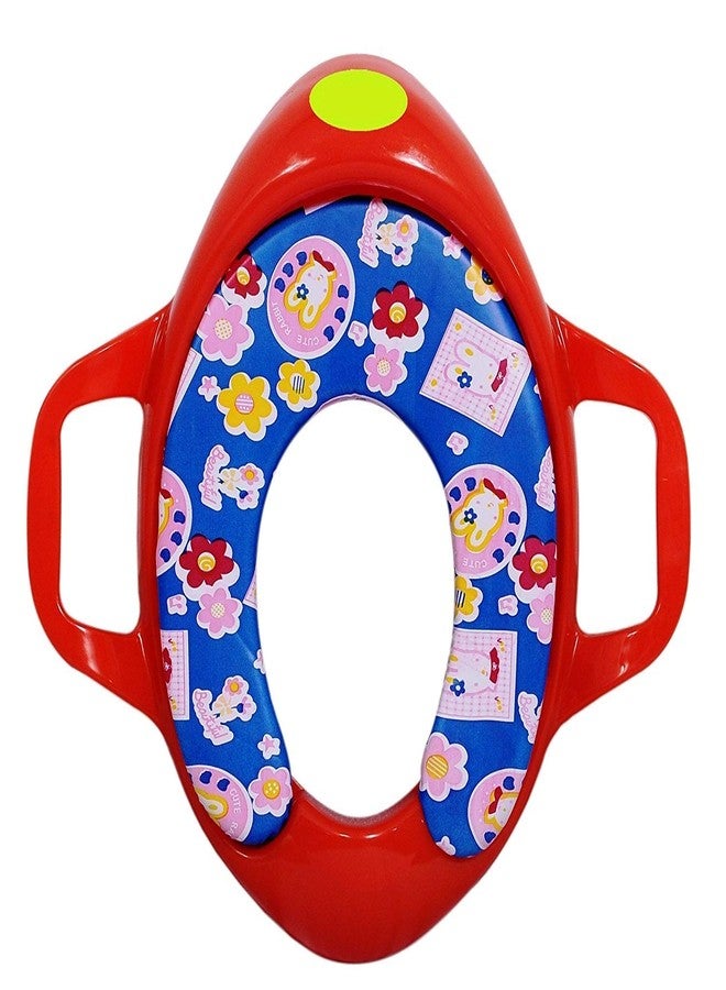 Maanit Soft Cushioned Potty Seat With Handle (Red) - Image 2