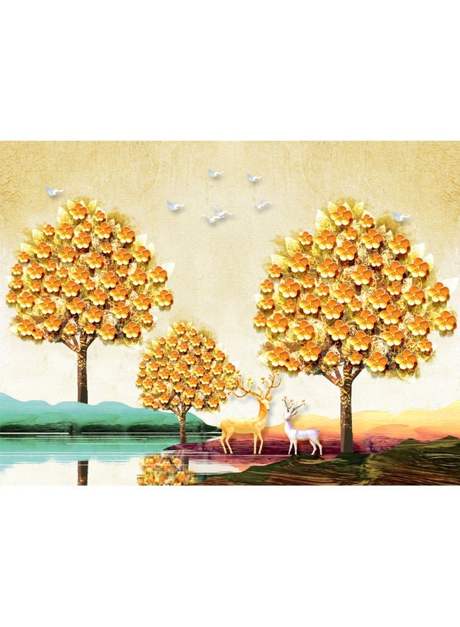 NIBEMINENT DIY Paint By Number Oil Painting On Canvas Kit Multicolour - Image 1