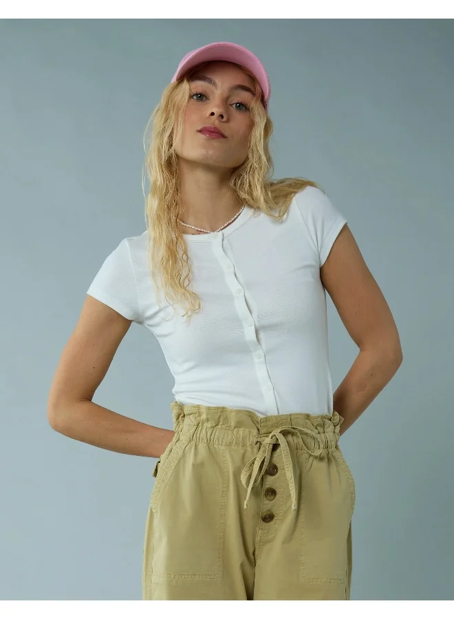 امريكان ايجل AE Button-Up T-Shirt