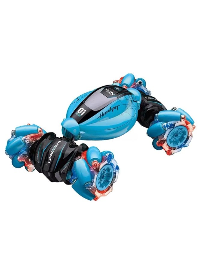 Gesture Sensing RC Stunt Car, 2.4G Double-Sided Rotating, 360° Spin, Off-Road Drift, Rechargeable, Remote & Hand Control, LED Lights— - Image 1