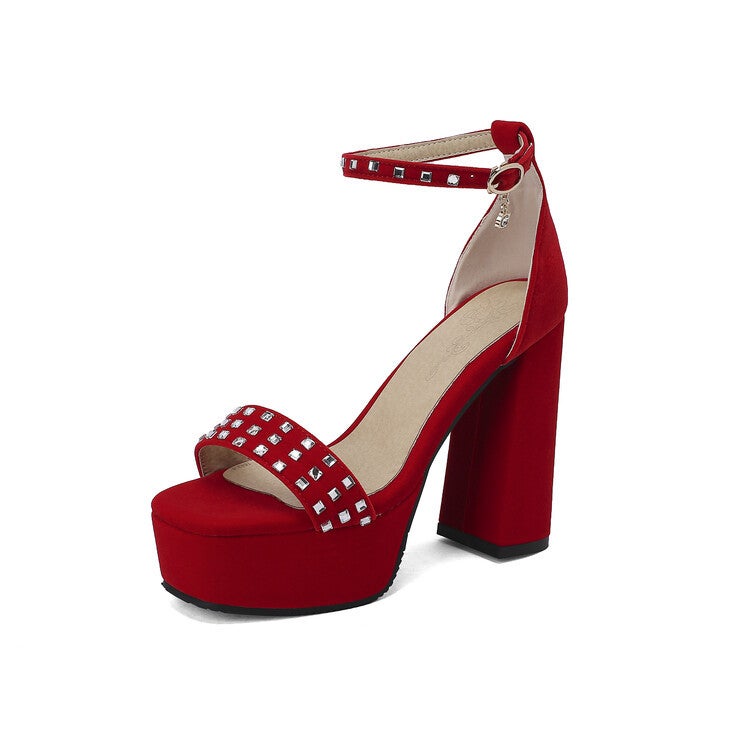 Water Platform High-Heeled Women'S Shoes Large Size One-Heeled Sandals With Bag T2125 - Image 4