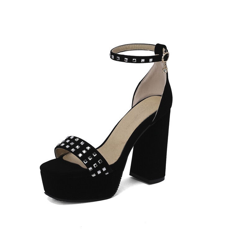Water Platform High-Heeled Women'S Shoes Large Size One-Heeled Sandals With Bag T2125 - Image 3