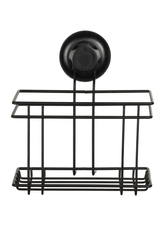 COMPACTOR Bestlock Suction Cup Wall Mounted Bathroom Storage Basket Black 20.3 x 18.5 x 13.2 cm RAN9776 - Image 2