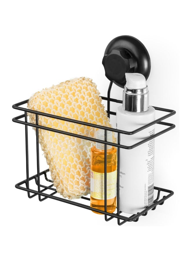 COMPACTOR Bestlock Suction Cup Wall Mounted Bathroom Storage Basket Black 20.3 x 18.5 x 13.2 cm RAN9776 - Image 4