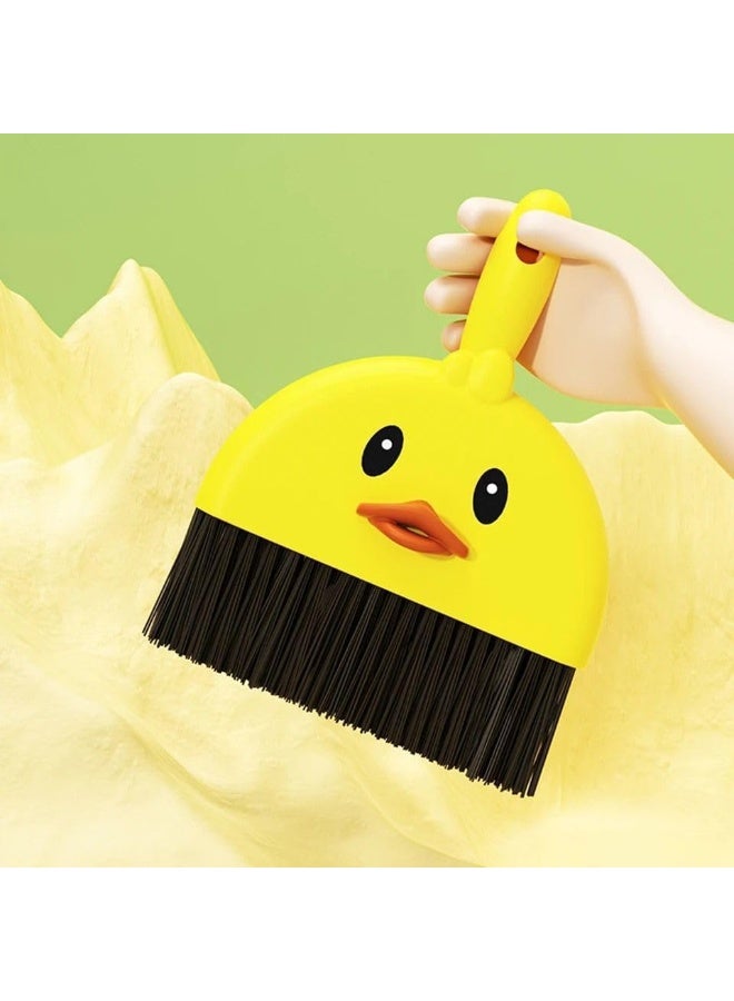 Mini Plastic Dustpan and Brush Set for Cleaning Narrow Spaces High Areas and Drawers - Image 2