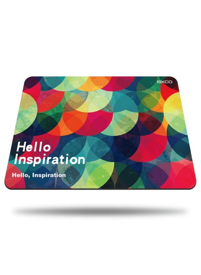 Exco o Inspiration Thin Mouse Pad, Small Cute Size, For Office And Gaming, Computer Laptop, Girls, Anime Cartoon, Thickened Medium Size, Add-on Item, A4 Large Size, Designer 3551 - Image 1