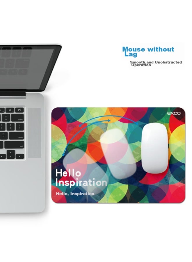 Exco o Inspiration Thin Mouse Pad, Small Cute Size, For Office And Gaming, Computer Laptop, Girls, Anime Cartoon, Thickened Medium Size, Add-on Item, A4 Large Size, Designer 3551 - Image 4