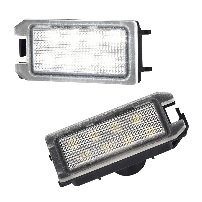 MbuyDIY LED License Plate Light Lamp Assembly Compatible with 2014-2021 Grand Cherokee WK 14-17 Patriot 6000K White, Pack of 2