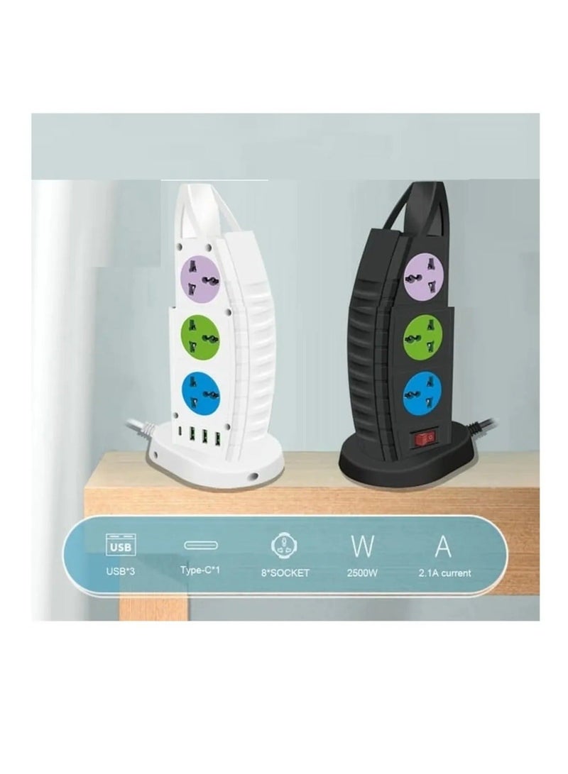 T G Smart Home Systems Styles 2500W 3 Power Socket White - Image 2