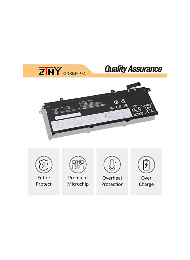 ZTHY L18C3P72 L18M3P74 Laptop Battery Replacement For Lenovo Thinkpad T490 T495 P43S T14 P14S 1St Gen Series L18L3P73 02Dl007 L18M4P73 Sb10K97646 L18M3P73 02Dl008 L18M4P74 02Dl009 L18C3P71 02Dl010 - Image 3