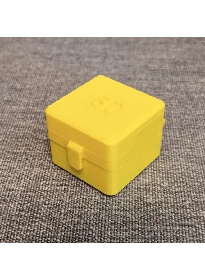 حافظة بطاقة الذاكرة الصفراء لتخزين ٨ بطاقات مايكرو إس دي و٤ بطاقات إس دي، صندوق بلاستيكي متين للمصورين - Image 1