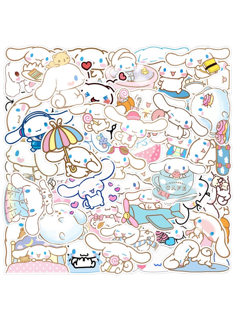 50 Pcs Waterproof Stickers Cute Anime Cartoon Vinyl Aesthetic Sticker Laptop Skateboard Luggage Computer Water Bottle Graffiti Sticker Packs - Image 1