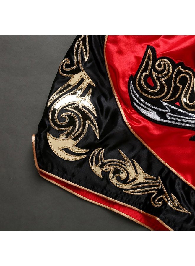 FLUORY شورتات قتال موياي تاي، ملابس شورتات MMA، تدريب قتال القفص، مصارعة، فنون قتالية، شورتات كيك بوكسينغ - Image 5