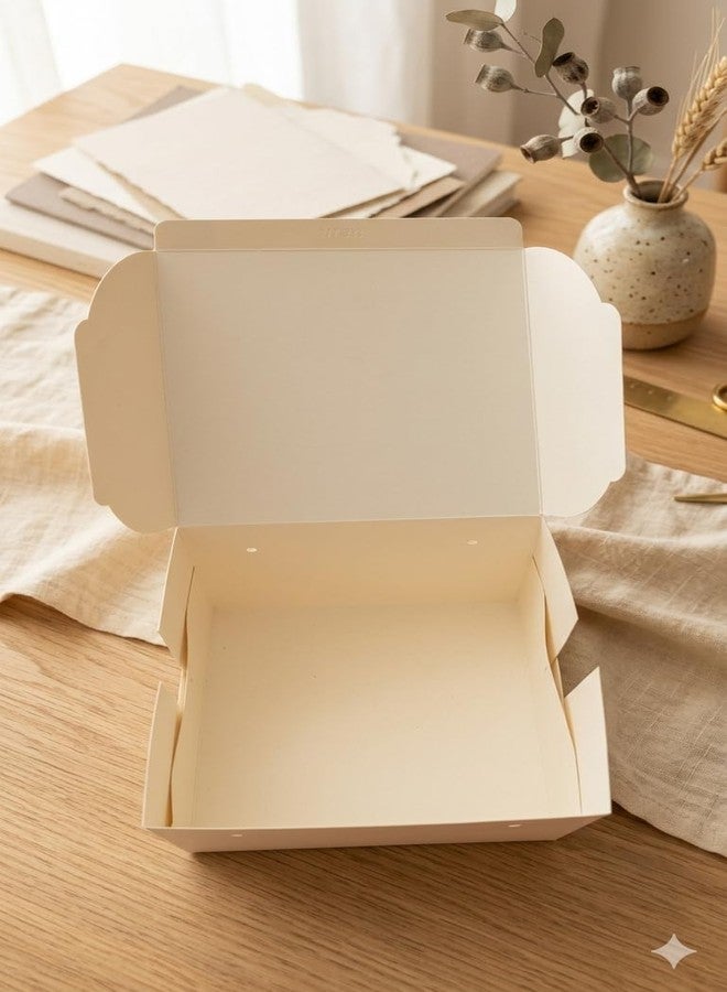 SELMEZ Half Kg Paperboard Cake Box (7 x 7 x 5 Inch) | Premium White Cake Packaging Box for Pastries and Desserts | Food Grade Sturdy Easy Foldable Boxes | Ideal for Bakery & Home Bakers | Pack of 25 - Image 5