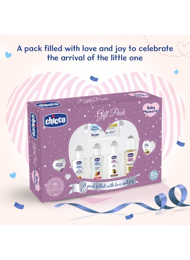 شيكو مجموعة هدايا العناية بالطفل من شيكو بيبي مومنتس (أرجواني) مع 7 منتجات للعناية ببشرة الطفل وشعره | مجموعة هدايا العناية بالطفل لحفلة استقبال المولود الجديد، والآباء الجدد، وأعياد الميلاد | خالٍ من الفينوكسي إيثانول - Image 3