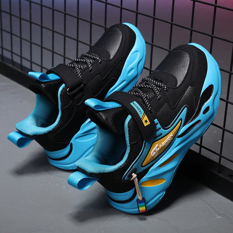 Mesh Sneakers Lightweight Flexible Sole Walking Shoes For Kids Indoor And Outdoor Activities - Image 1