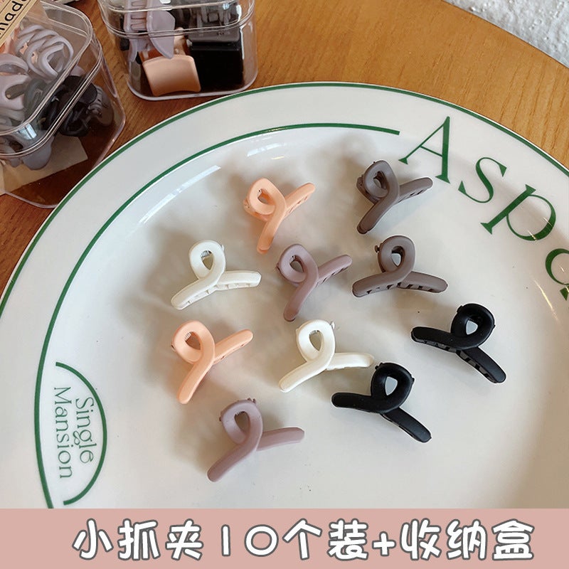 Generic Mini Scrub Hair Claw Clips for Fringe J1052D brown system cross (10 boxes)