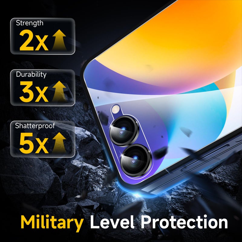 YWXTW EZ Alignment for Samsung Galaxy Z Flip 7 Screen Protector, [Strengthen Crease Test] 4Pcs Inner Soft EPU Film+2Pcs Front Display Tempered Glass+1 Set Camera lens Protector, Anti Scratch - Image 4