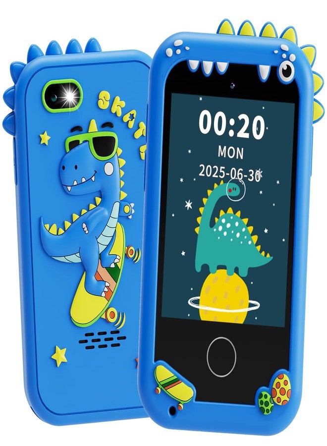 TKECWOB Kids Smart Phone Toys for Boys - Dinosaurs Gift Toys for Boys Ages 3-10 Christmas Birthday Gifts, Learning Toys with 2.8" Touchscreen, Music,Video Player, Game, 8G SD Card - Image 1