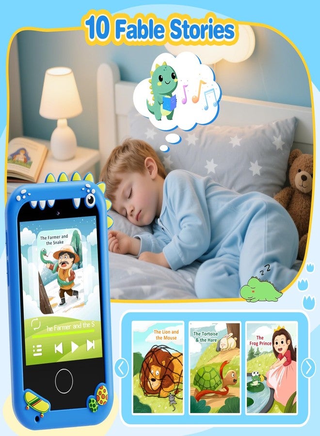 TKECWOB Kids Smart Phone Toys for Boys - Dinosaurs Gift Toys for Boys Ages 3-10 Christmas Birthday Gifts, Learning Toys with 2.8" Touchscreen, Music,Video Player, Game, 8G SD Card - Image 4