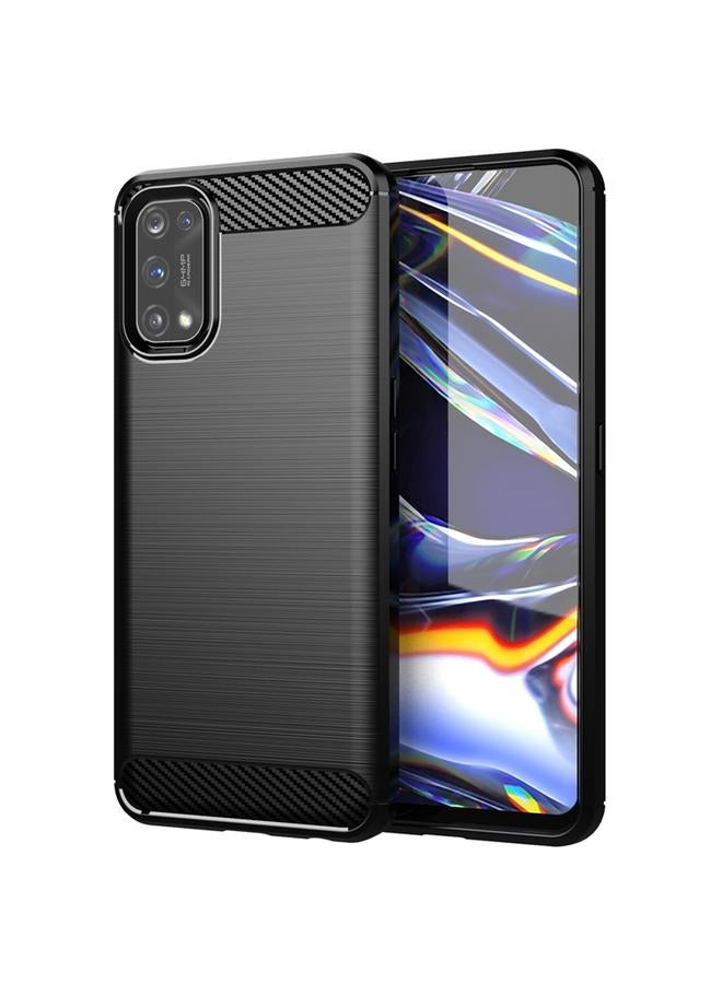 اس-توب جراب لهاتف Realme 7 Pro مصنوع من ألياف الكربون TPU بملمس ناعم - Image 1