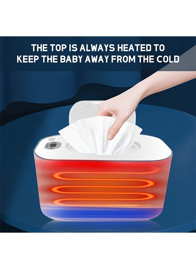 Beauenty Wipe Warmer with Digital Display,Large Capacity Wipes Dispenser, 3 Modes of Temperature Heating Control,Warms Quickly and Evenly, Comfort and Safety for Baby（White）  - Image 3