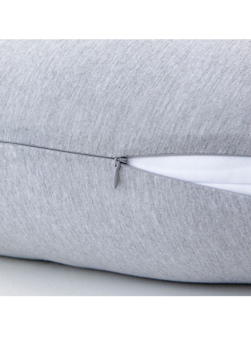 Heather gray cotton C-type maternity pillow special bed side sleeping pure cotton belly support pillow during pregnancy  - Image 5