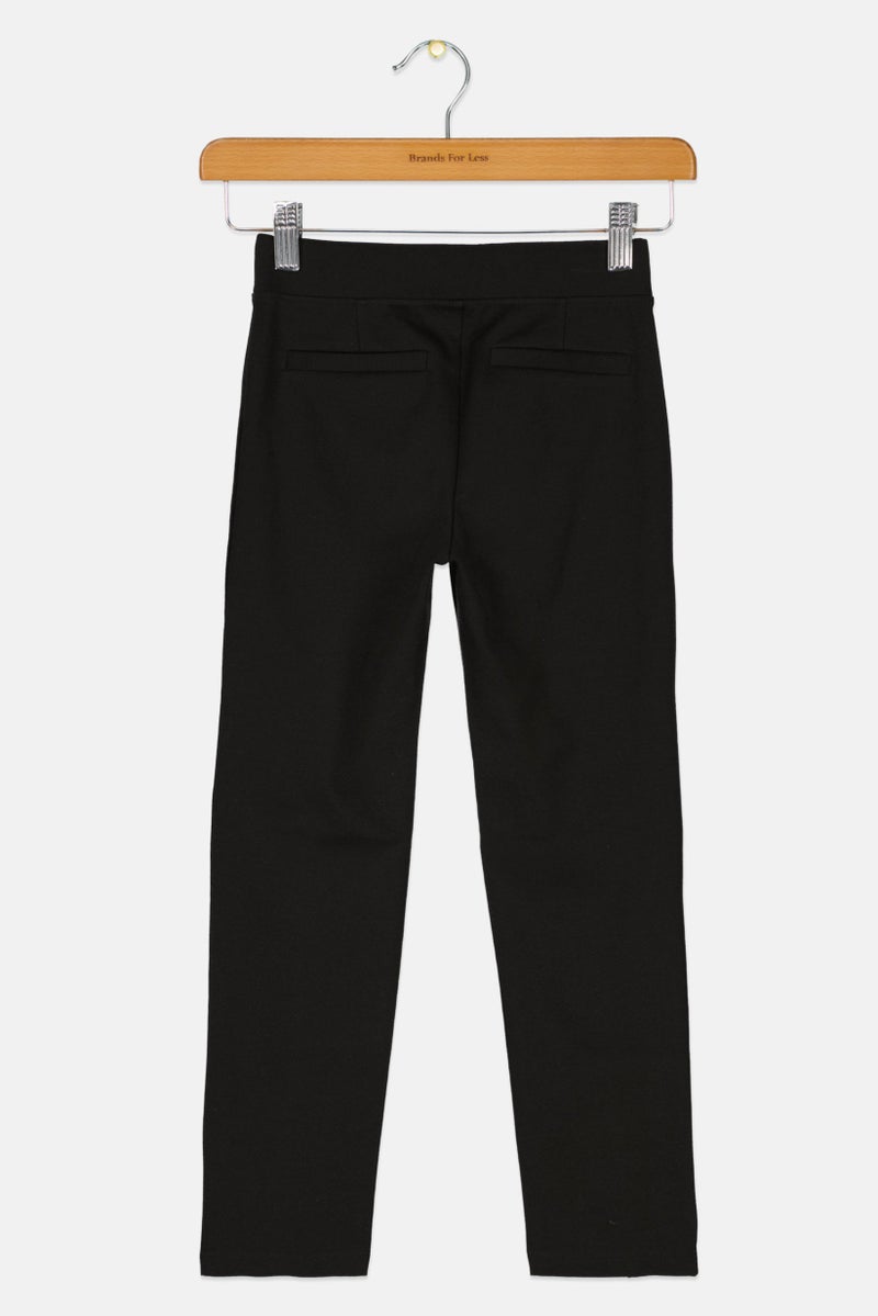 GAP Kids Girl Plain Pull On Pants, Black  - Image 2