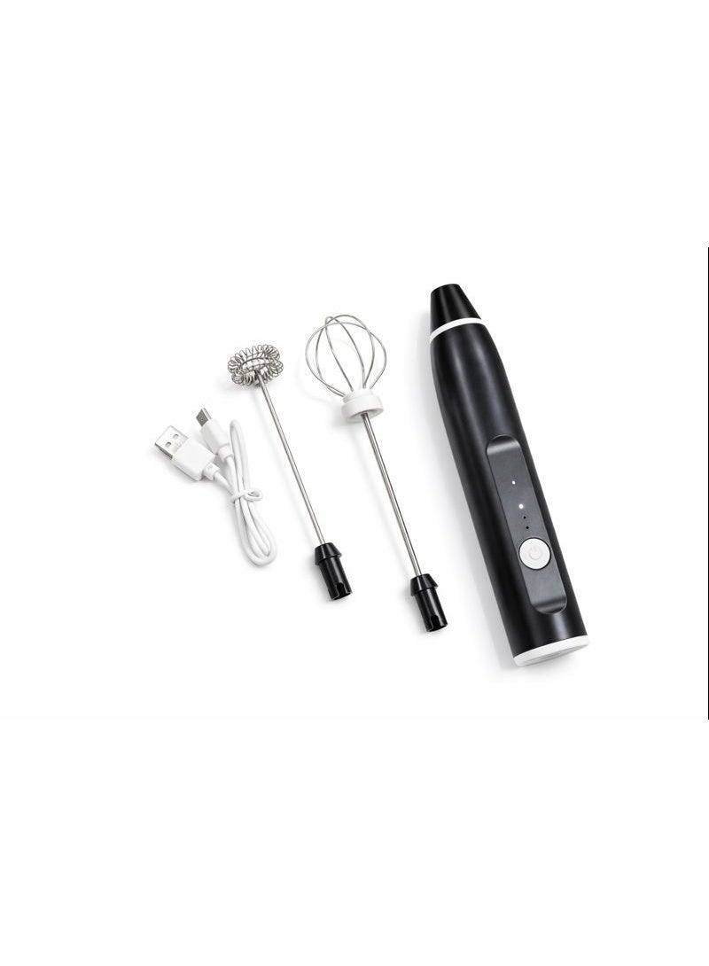 مضرب رغوة اللبن الكهربائي USB قابل للشحن – مضرب قهوة يدوي لصنع فوم الكابتشينو واللاتيه - Image 1