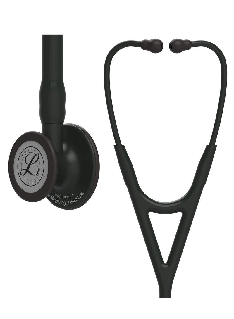 3M Littmann Stethoscope, Cardiology IV 27 inch Black Tube Black Chestpiece 6163 - Image 1
