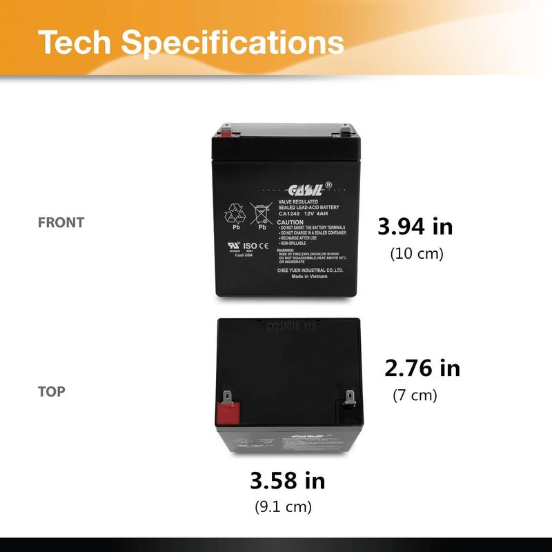 Casil 12v 4ah UPS Power Patrol for SLA1056 - Image 3