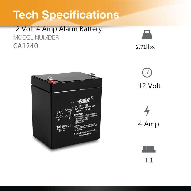 Casil 12v 4ah UPS Power Patrol for SLA1056 - Image 2
