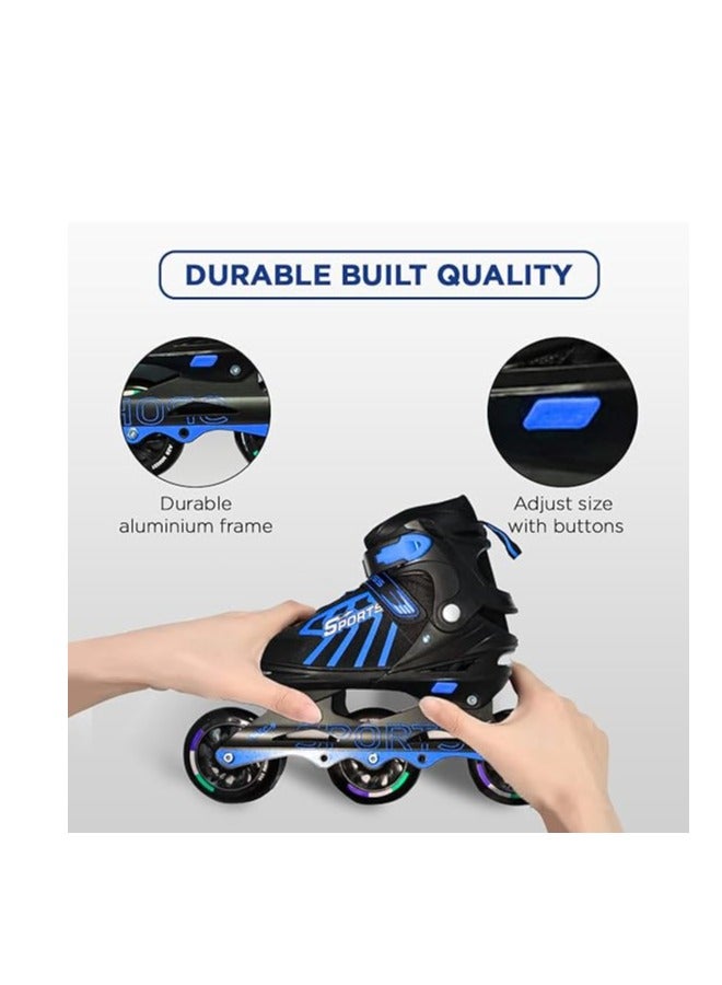 ENDLESS  EL1031 Inline Adjustable Skates Small Size 29 EUR (UK 11.5) - 33 EUR (UK 2) for 3 to 6 Years | Aluminium Chassis and 100 mm PU Three Wheels | With ABEC 9 Bearings | Indoor and Outdoor  - Image 4