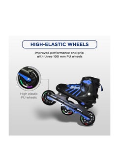 ENDLESS  EL1031 Inline Adjustable Skates Small Size 29 EUR (UK 11.5) - 33 EUR (UK 2) for 3 to 6 Years | Aluminium Chassis and 100 mm PU Three Wheels | With ABEC 9 Bearings | Indoor and Outdoor  - Image 5