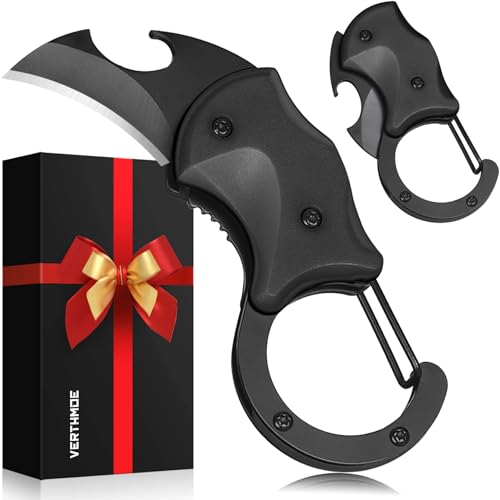 VERTHMOE Christmas Stocking Stuffers Gifts for Men Him, Small Pocket Multitool Knife for Men Dad Gifts, Keychain Box Cutter with Bottle Opener, Cool Gadgets for EDC Camping Hiking - Image 1