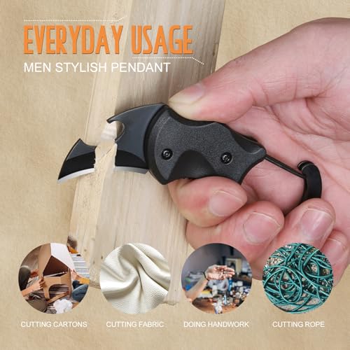 VERTHMOE Christmas Stocking Stuffers Gifts for Men Him, Small Pocket Multitool Knife for Men Dad Gifts, Keychain Box Cutter with Bottle Opener, Cool Gadgets for EDC Camping Hiking - Image 3