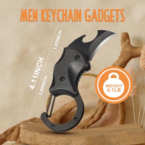 VERTHMOE Christmas Stocking Stuffers Gifts for Men Him, Small Pocket Multitool Knife for Men Dad Gifts, Keychain Box Cutter with Bottle Opener, Cool Gadgets for EDC Camping Hiking - Image 4