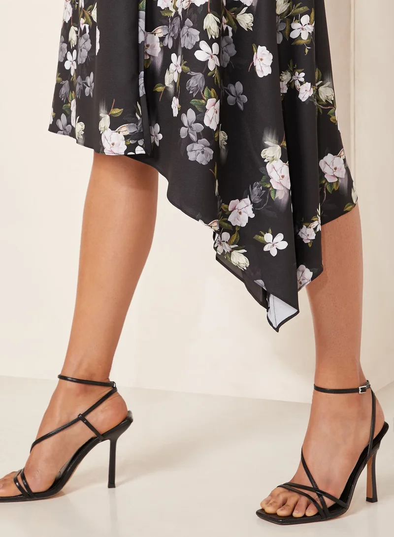 Ted Baker Mirri Asymmetric Colorblock Printed Skirt Dress