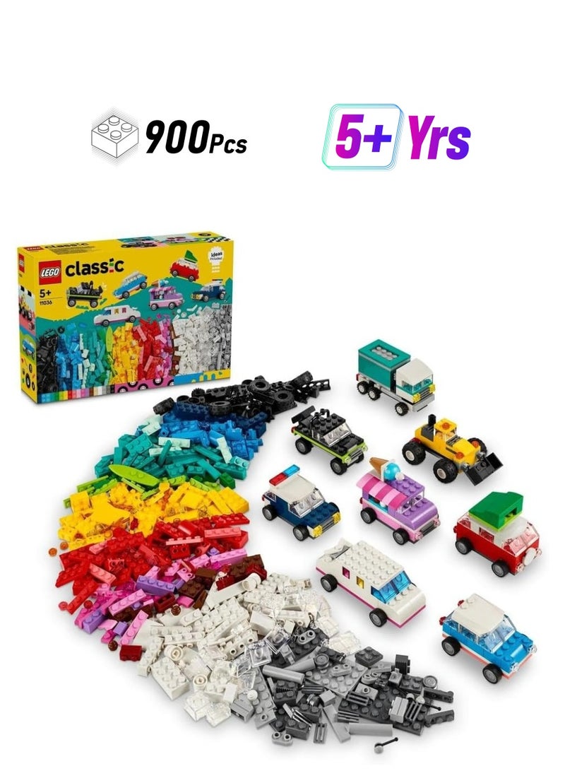 LEGO Lego Classic Creative Vehicles  11036 Building Blocks Toy Car Set (900 Pieces)  - Image 1
