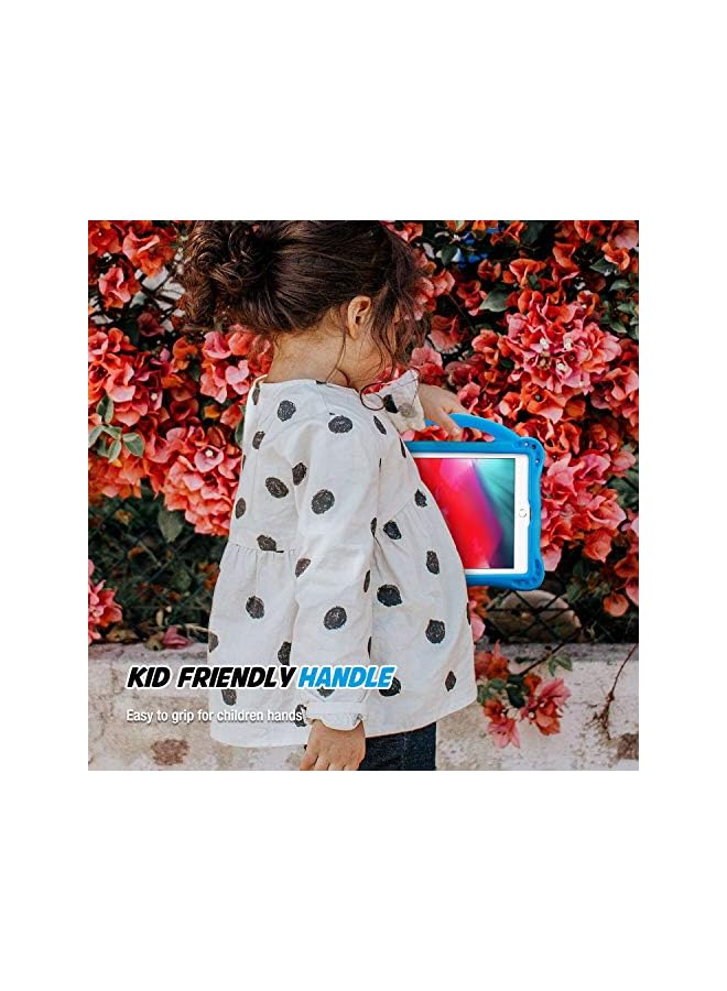 Procases Kid Case for iPad Air 2/ Air 1/ iPad 9.7 6th 5th 2017 2018 for Boys and Girls, Ultra Shockproof Lightweight Rugged Cover Full Protective Case with Handle Kickstand -Blue - Image 5